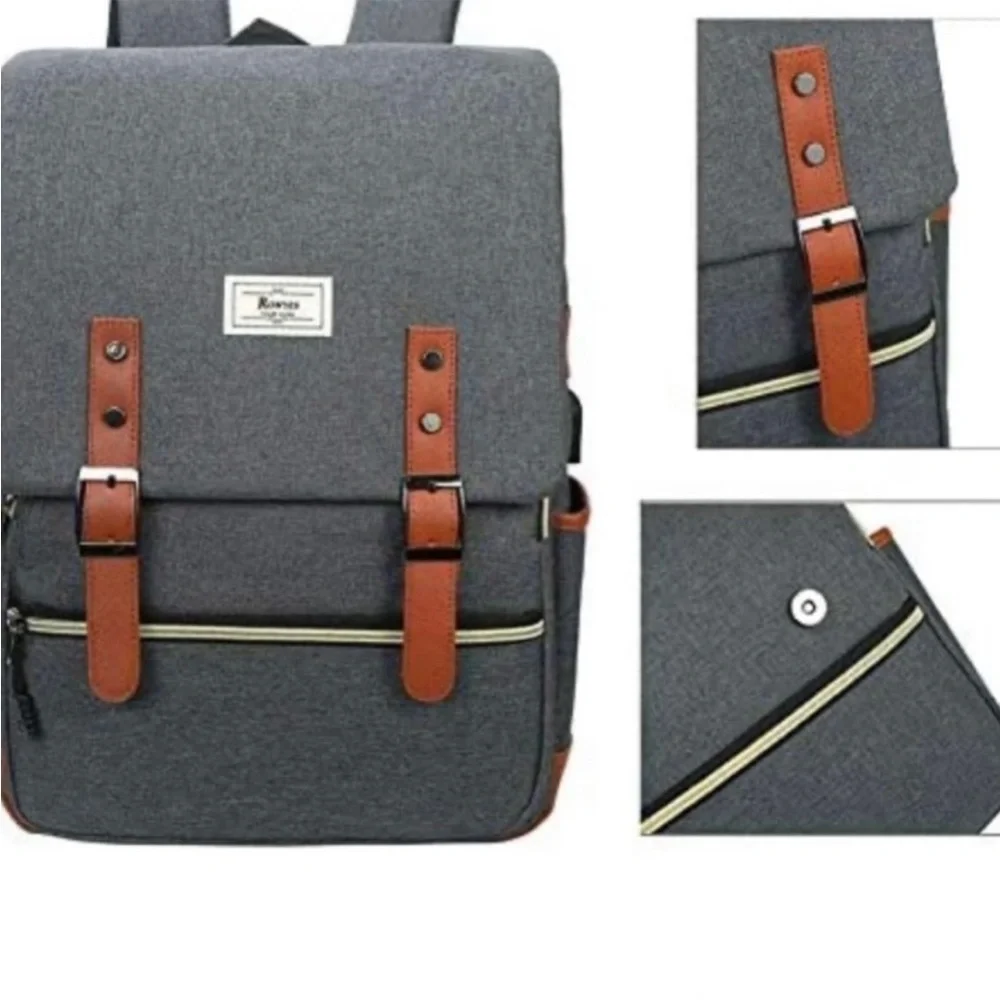 RONYES Trademark Laptop Travel Backpack Grey